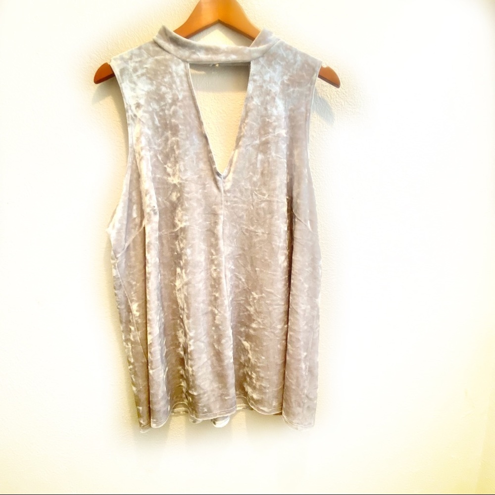 Gray Velet Tank